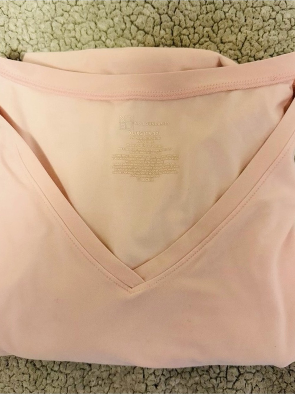 LOFT Light Blue Button-Shoulder Crewneck Sweater with free pink vneck - Picture 5 of 5